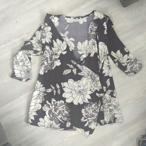 3 for $15 George crossover peplum top